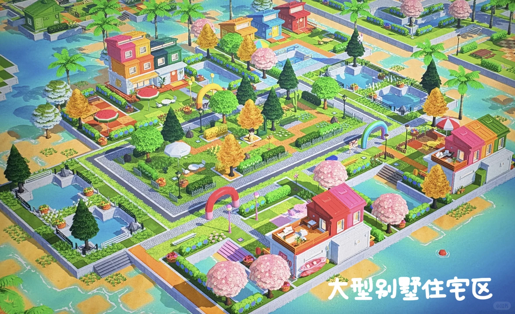 Feuilles de motif pour l'aménagement de l'île — Tomodachi Life motif DIY (image 5)