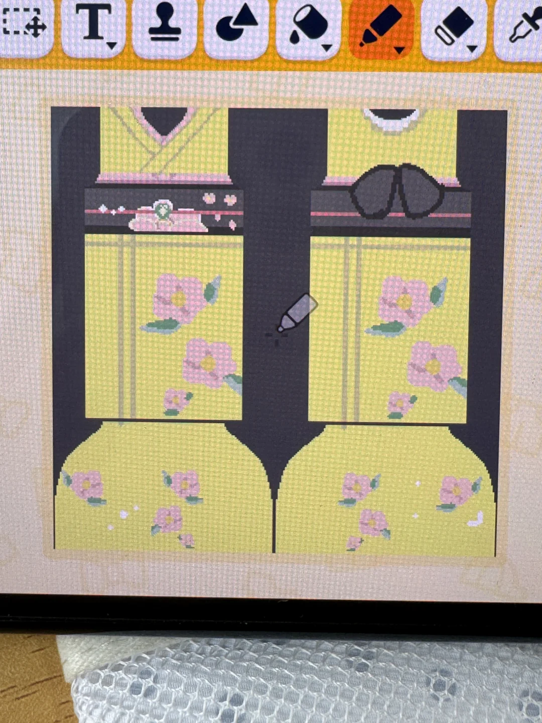 トモコレ用和服デザインシート — トモダチライフ DIY 図案（2枚目）