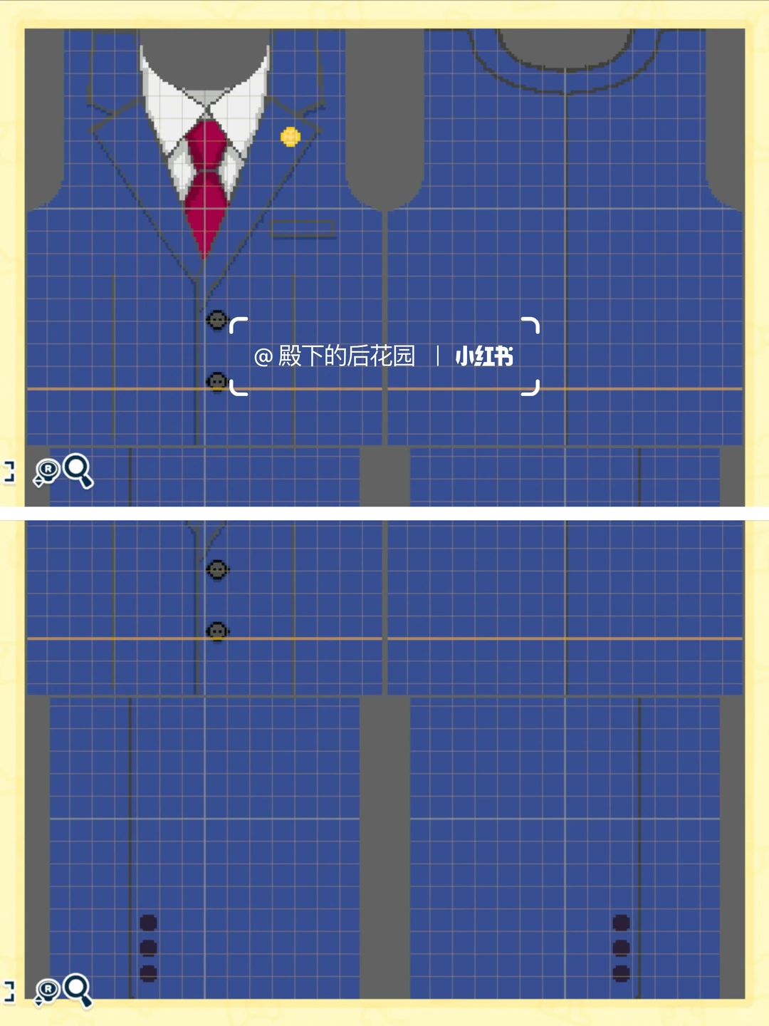 逆転裁判キャラクター衣装デザインシートまとめ — トモダチライフ DIY 図案（3枚目）