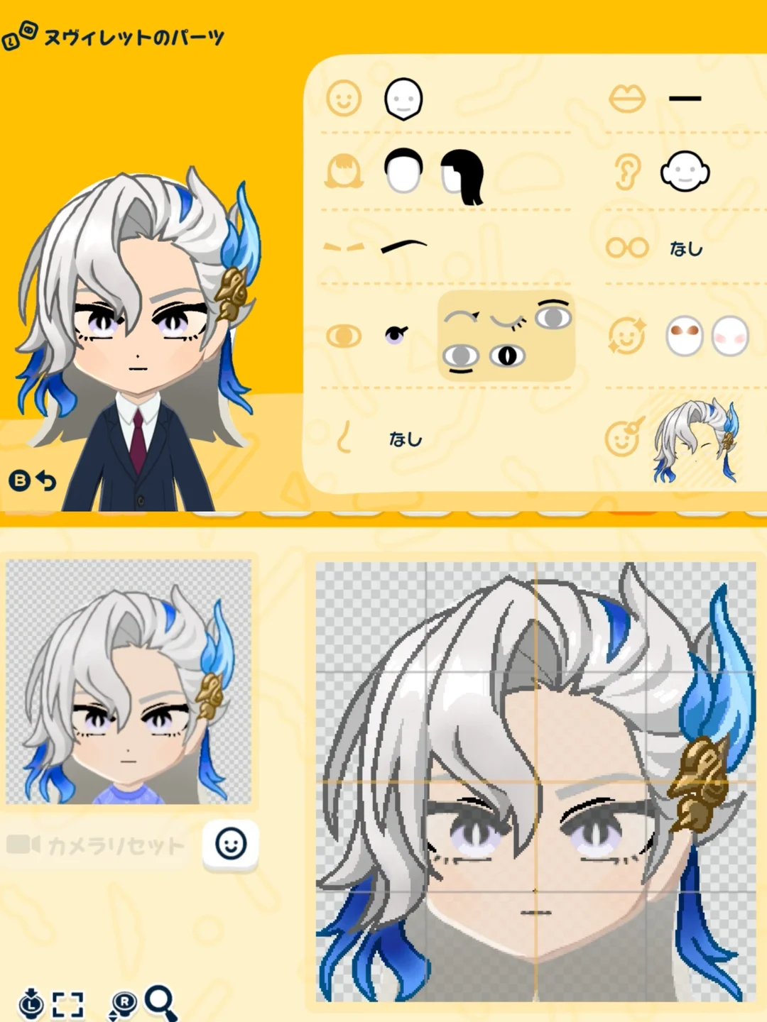 原神MiiコレクションVer2.0・デザインシート付き — トモダチライフ DIY 図案（2枚目）