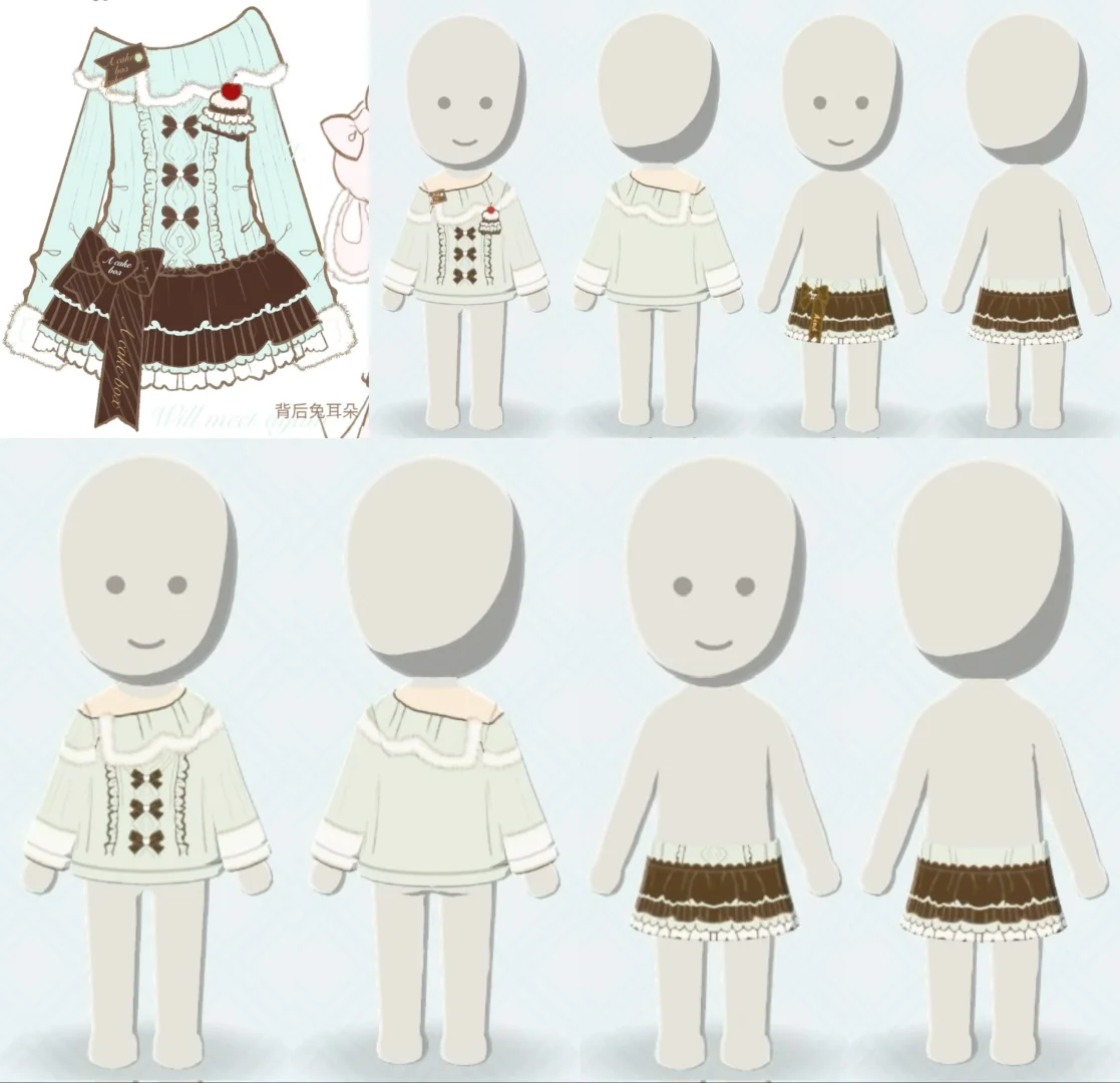 🍫冬日薄巧～❄️（内含衣服图纸和色盘） — 人森 DIY 图纸（第 2 张）