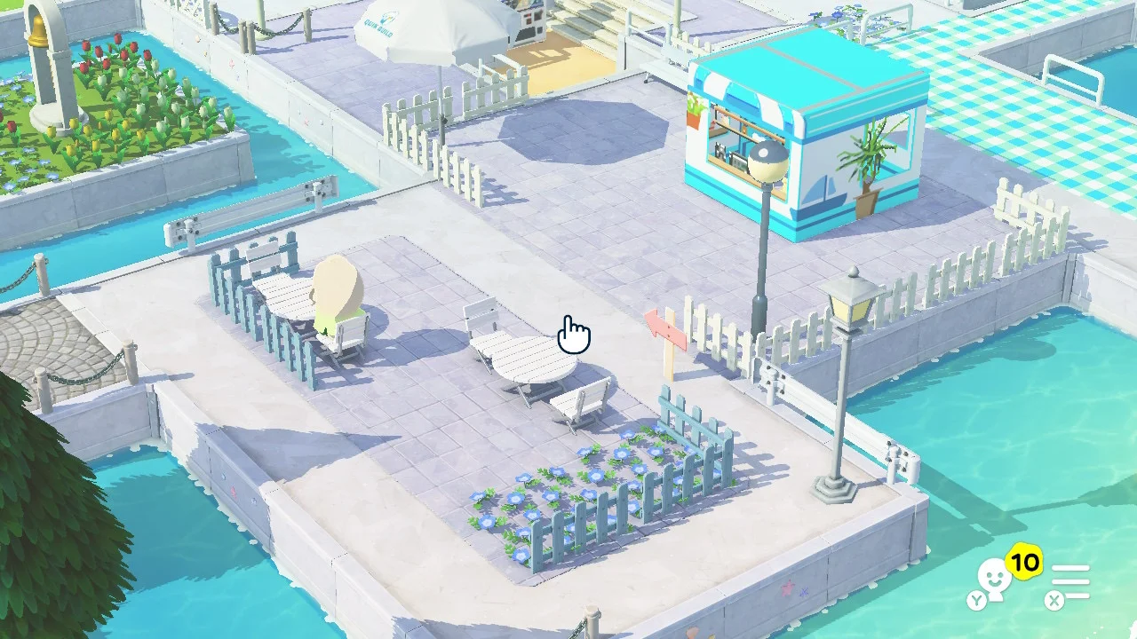 Décoration de l'île n°04 : Thème café et restaurant — Tomodachi Life motif DIY