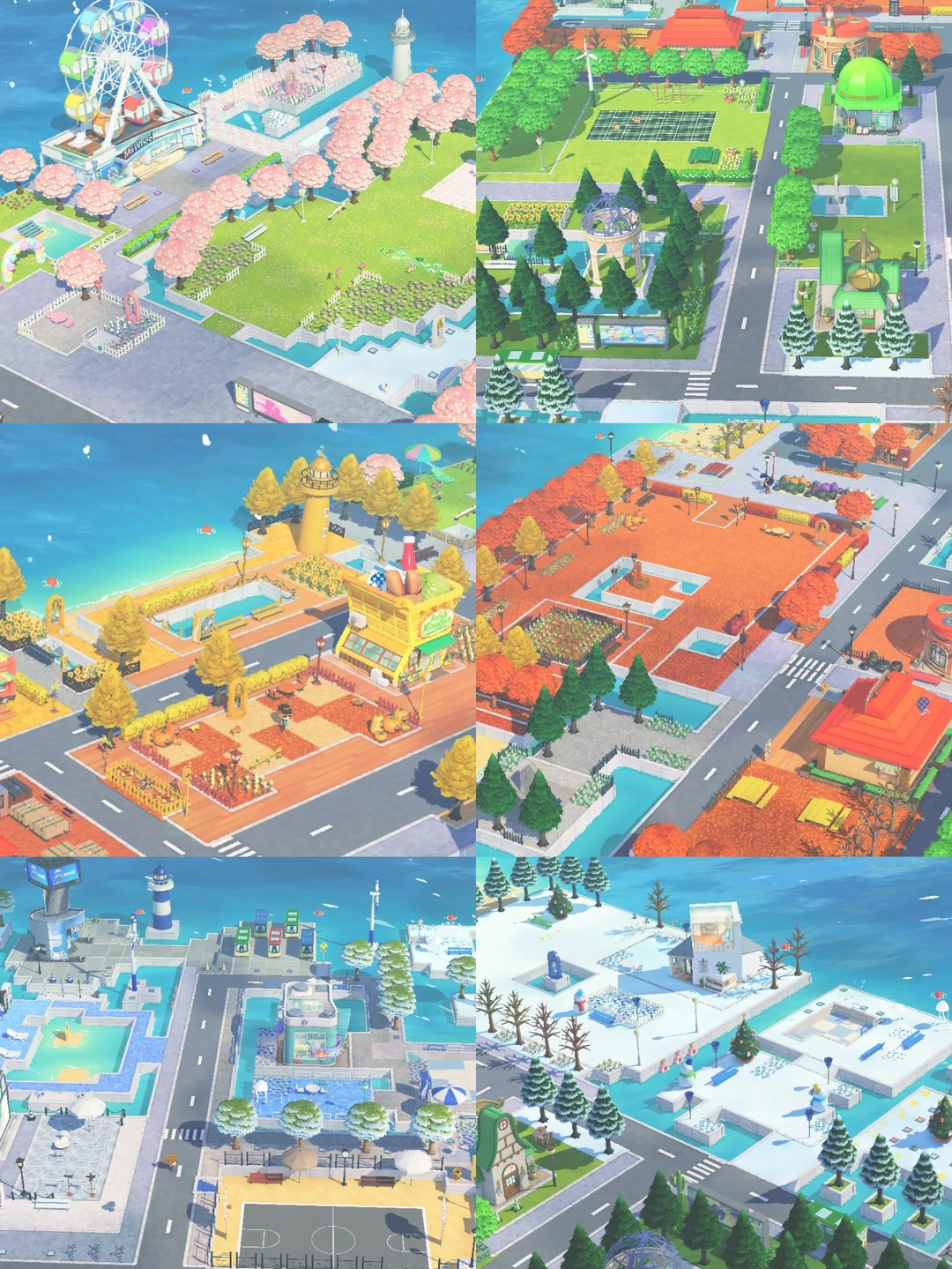 Mon aménagement de l'île Arc-en-ciel des Quatre Saisons — Tomodachi Life motif DIY (image 1)