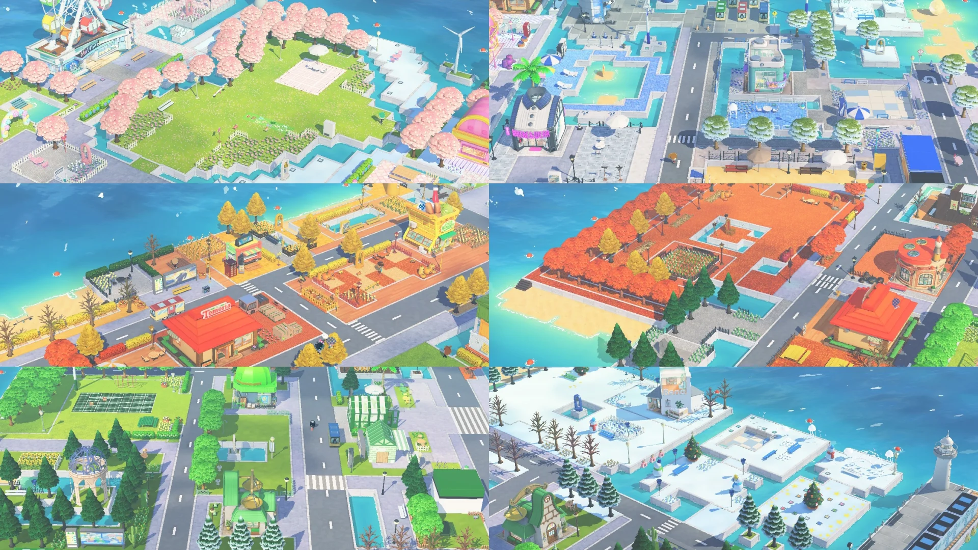 Mon aménagement de l'île Arc-en-ciel des Quatre Saisons — Tomodachi Life motif DIY (image 2)