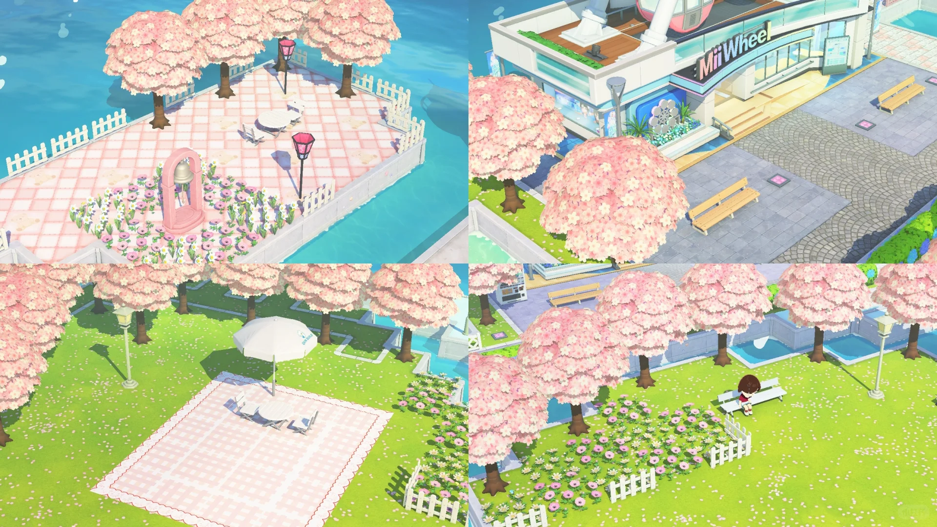 Mon aménagement de l'île Arc-en-ciel des Quatre Saisons — Tomodachi Life motif DIY (image 3)