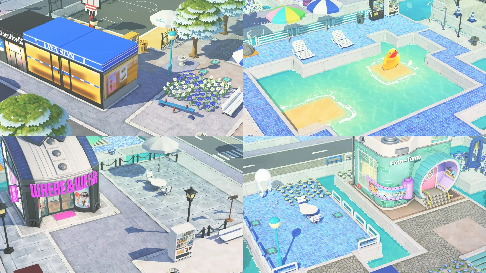 Mon aménagement de l'île Arc-en-ciel des Quatre Saisons — Tomodachi Life motif DIY (image 4)