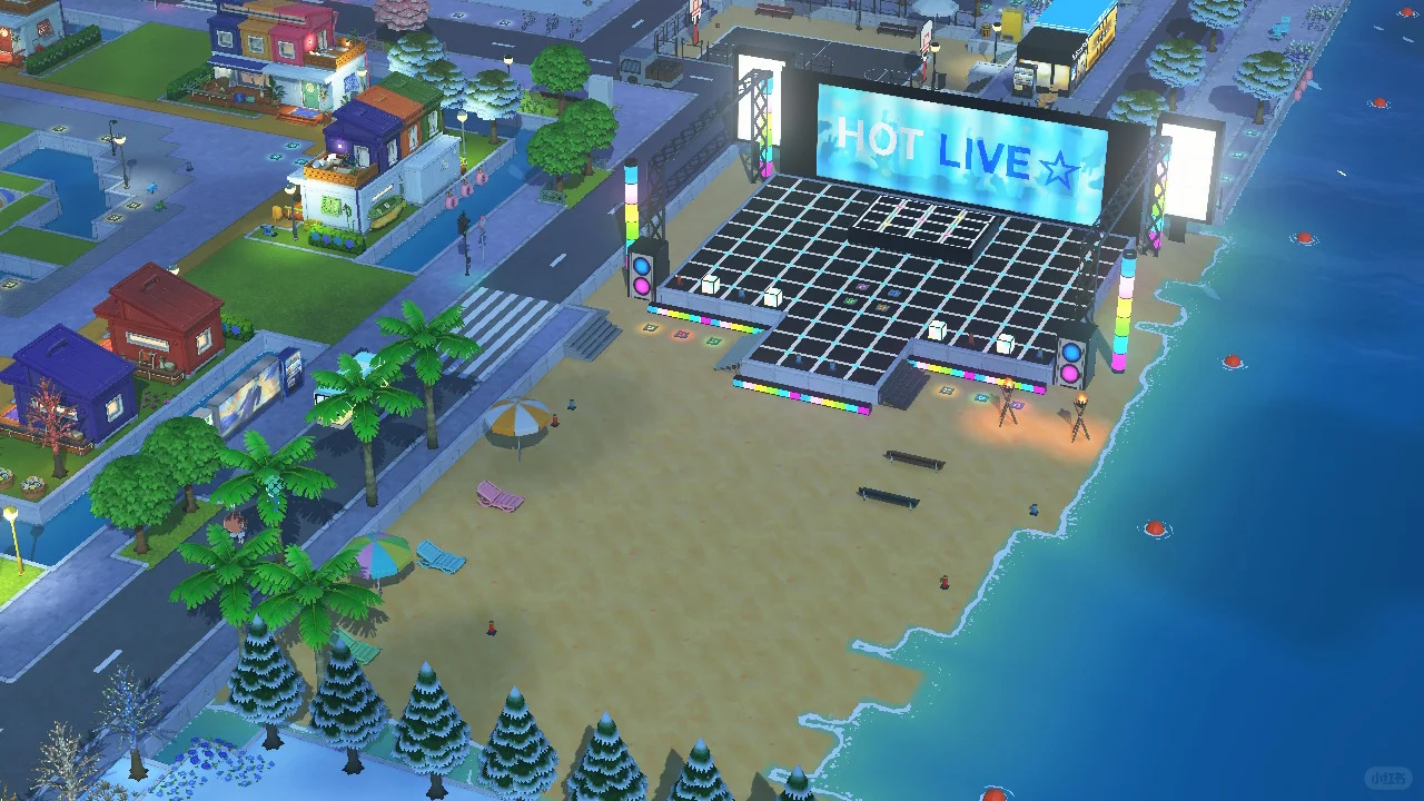 Mon aménagement de l'île Arc-en-ciel des Quatre Saisons — Tomodachi Life motif DIY (image 9)