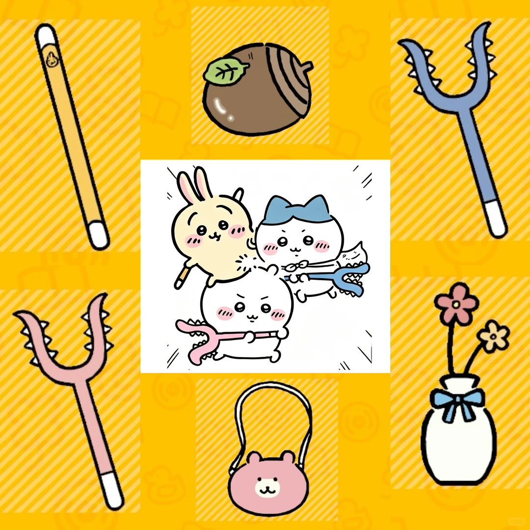 Chiikawa Treasure Items Pattern Sheets for Tomodachi Life — Tomodachi Life DIY pattern (image 1)