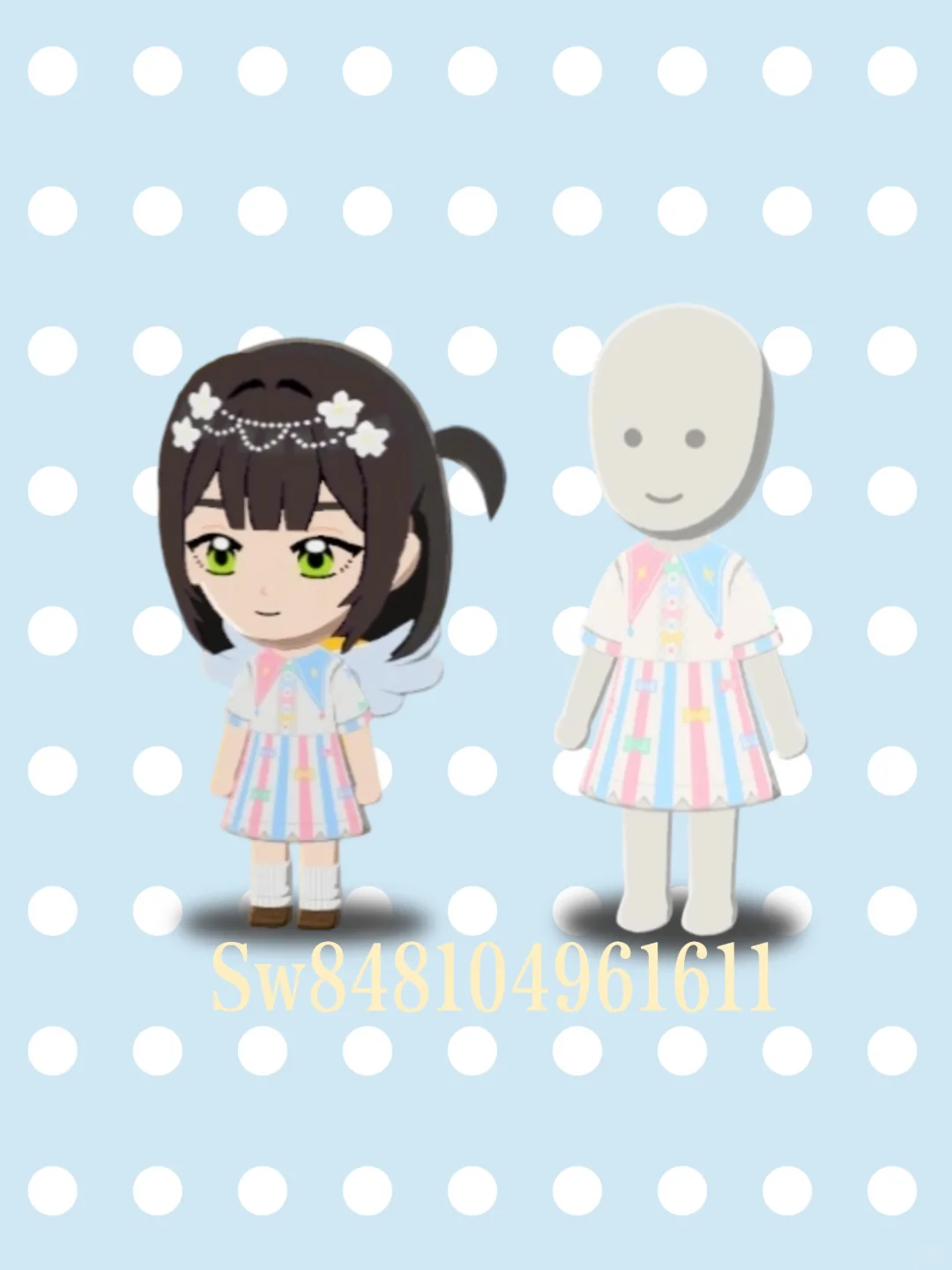 Tenue féerique avec une quantité mortelle de nœuds — Tomodachi Life motif DIY (image 1)