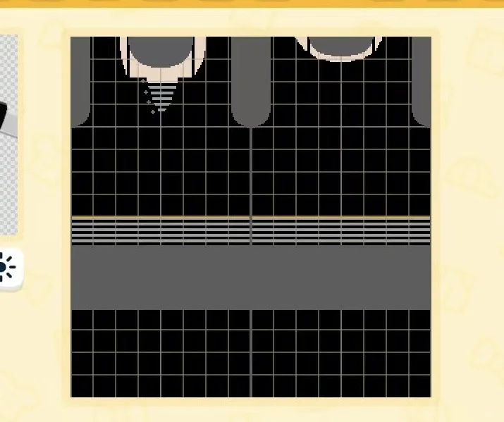 ホルターネック ストライプ重ね着風デザインシート — トモダチライフ DIY 図案（2枚目）