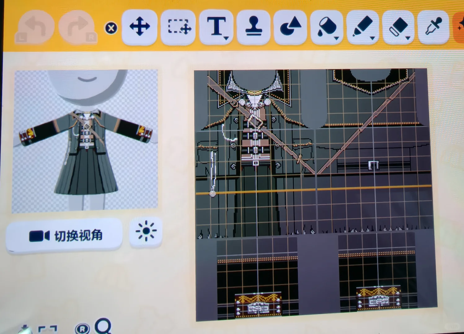 トモコレ用ブラッドボーン衣装デザインシート集 — トモダチライフ DIY 図案（2枚目）