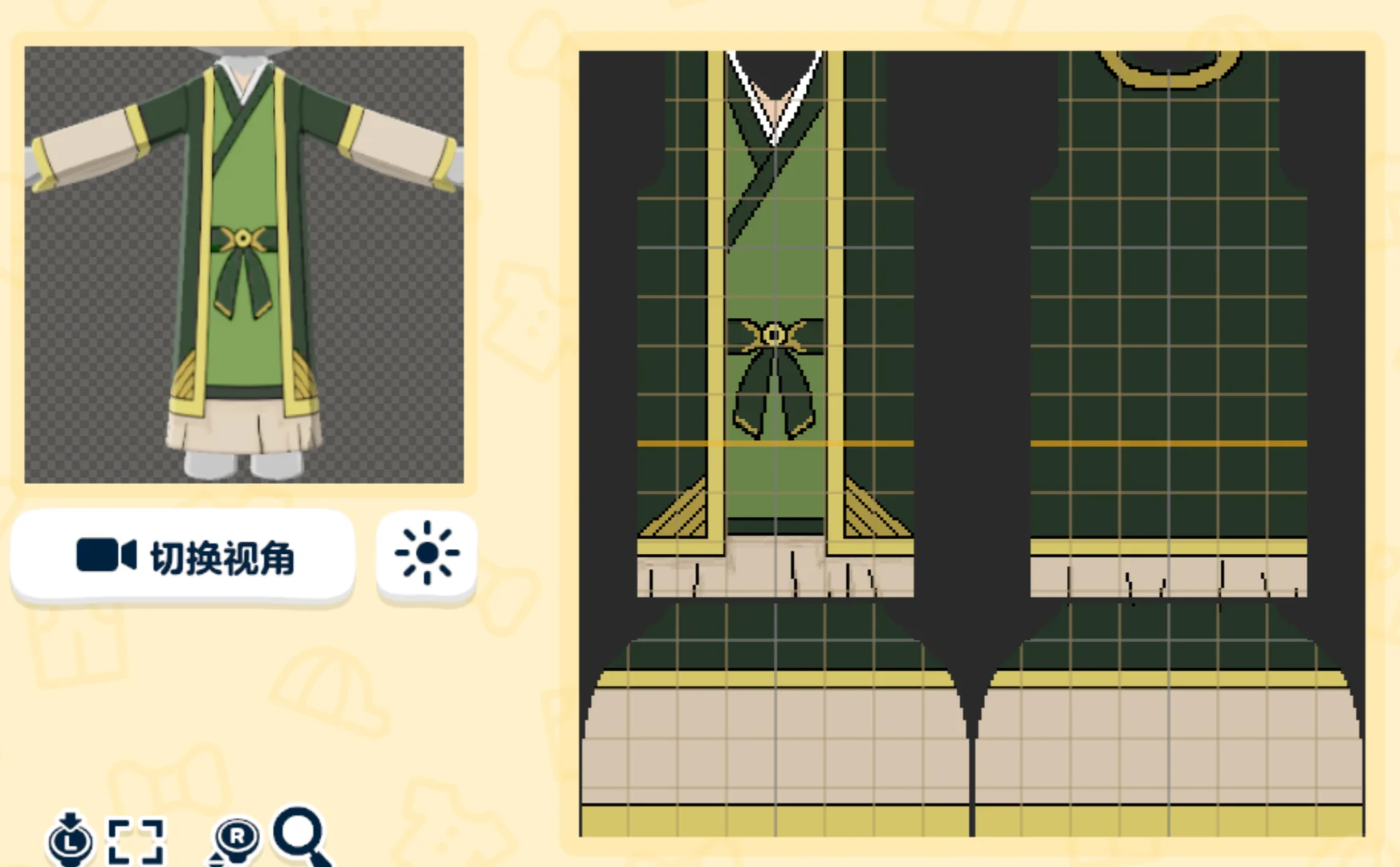 トモコレ用アイロー叔父さんとモモのデザインシート — トモダチライフ DIY 図案（4枚目）