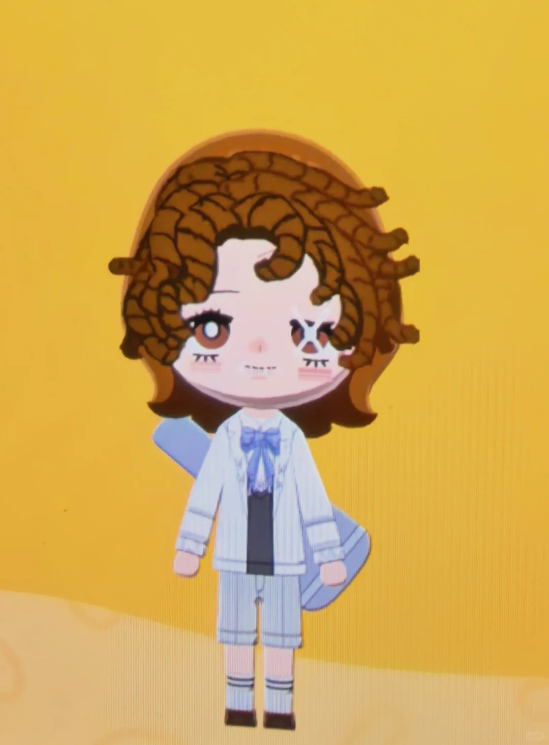 人形遣いC107バレンタインカフェ柄シート — トモダチライフ DIY 図案（1枚目）