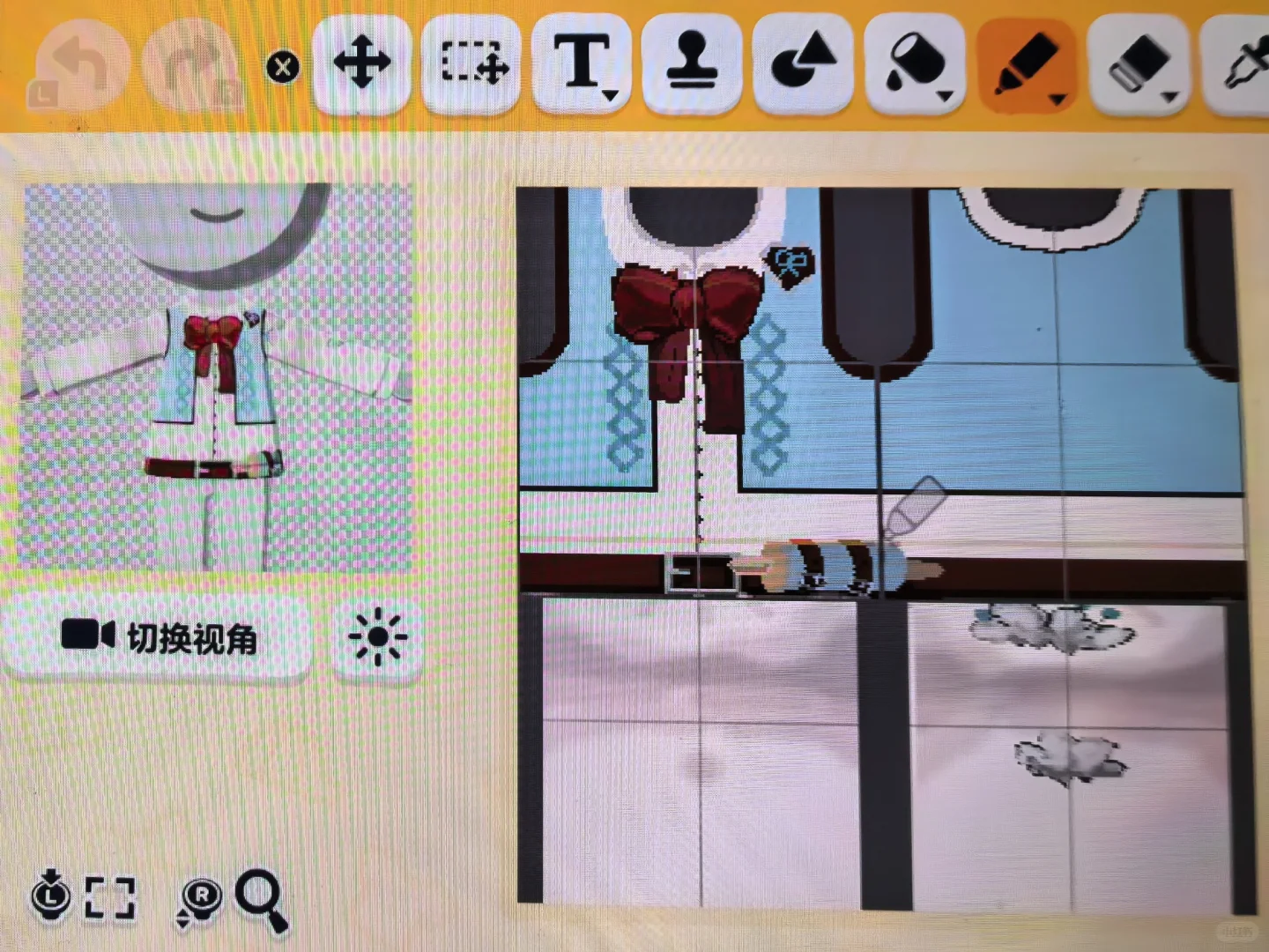 人形遣いC107バレンタインカフェ柄シート — トモダチライフ DIY 図案（4枚目）