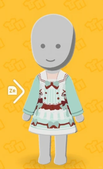薄いチョコレートバーのデザインシート（カラーパレット付き） — トモダチライフ DIY 図案（3枚目）
