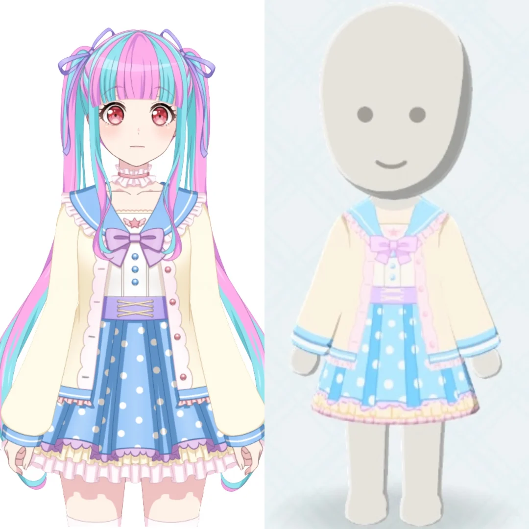 Tenue Décontractée de Papa avec Nœud et Volants — Tomodachi Life motif DIY (image 1)