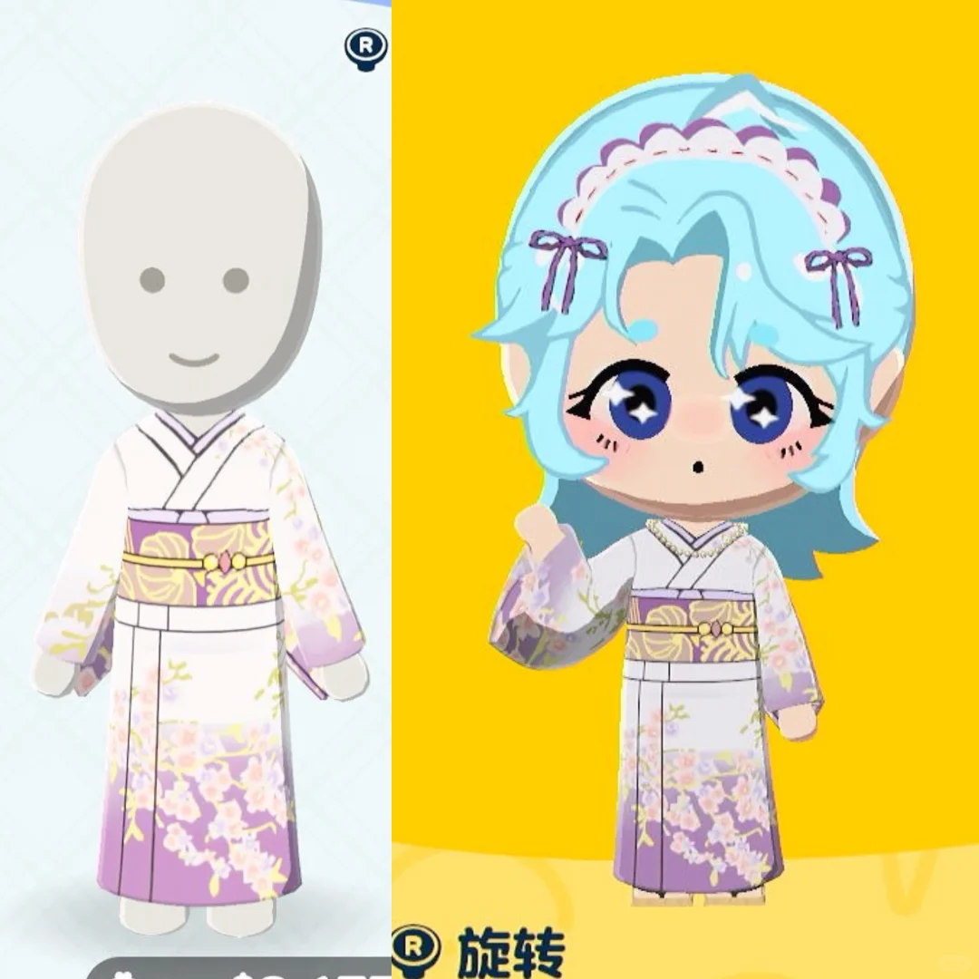 😋人森樱花和服图纸分享～含教程 — 人森 DIY 图纸（第 1 张）