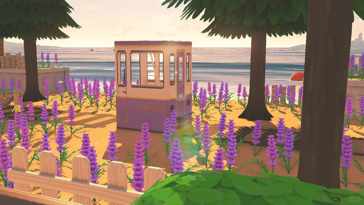 Aménagement de l'île : mini train lavande avec feuille de motif — Tomodachi Life motif DIY (image 3)