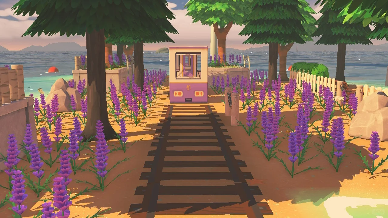 Aménagement de l'île : mini train lavande avec feuille de motif — Tomodachi Life motif DIY (image 4)