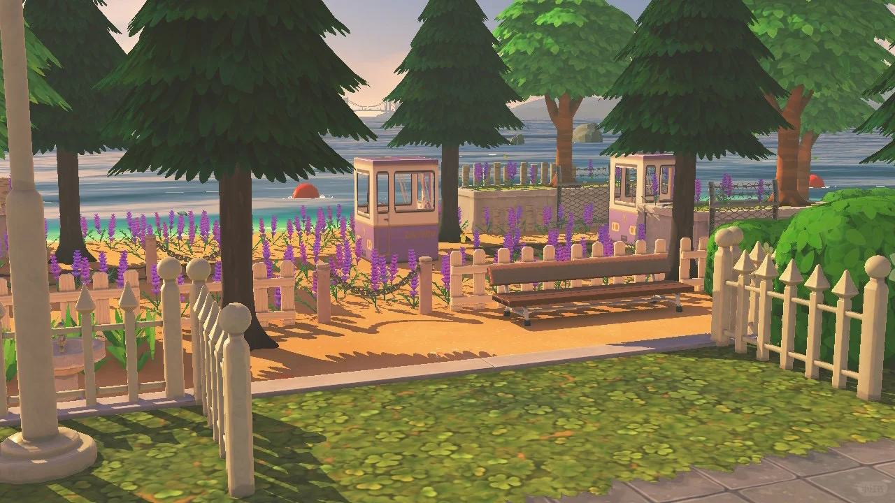 Aménagement de l'île : mini train lavande avec feuille de motif — Tomodachi Life motif DIY (image 5)