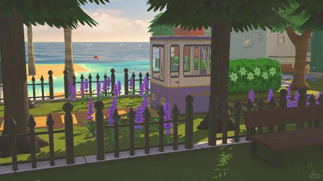 Aménagement de l'île : mini train lavande avec feuille de motif — Tomodachi Life motif DIY (image 6)