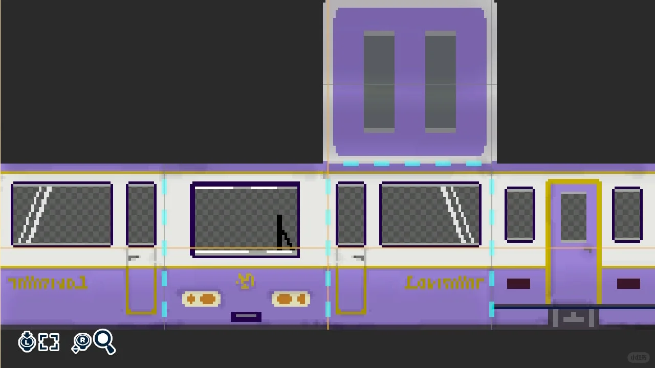Aménagement de l'île : mini train lavande avec feuille de motif — Tomodachi Life motif DIY (image 9)
