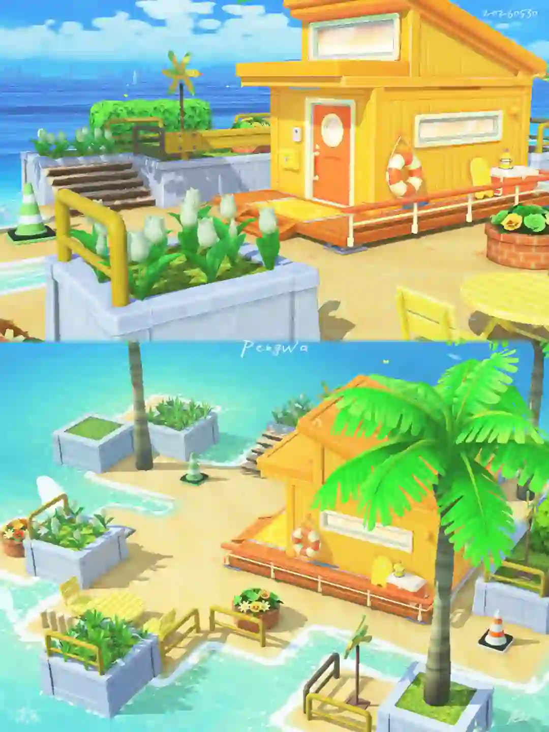 Sans dessin : Aire de repos pour oiseaux marins, parfaite pour un Mii ornithologiste — Tomodachi Life motif DIY (image 3)