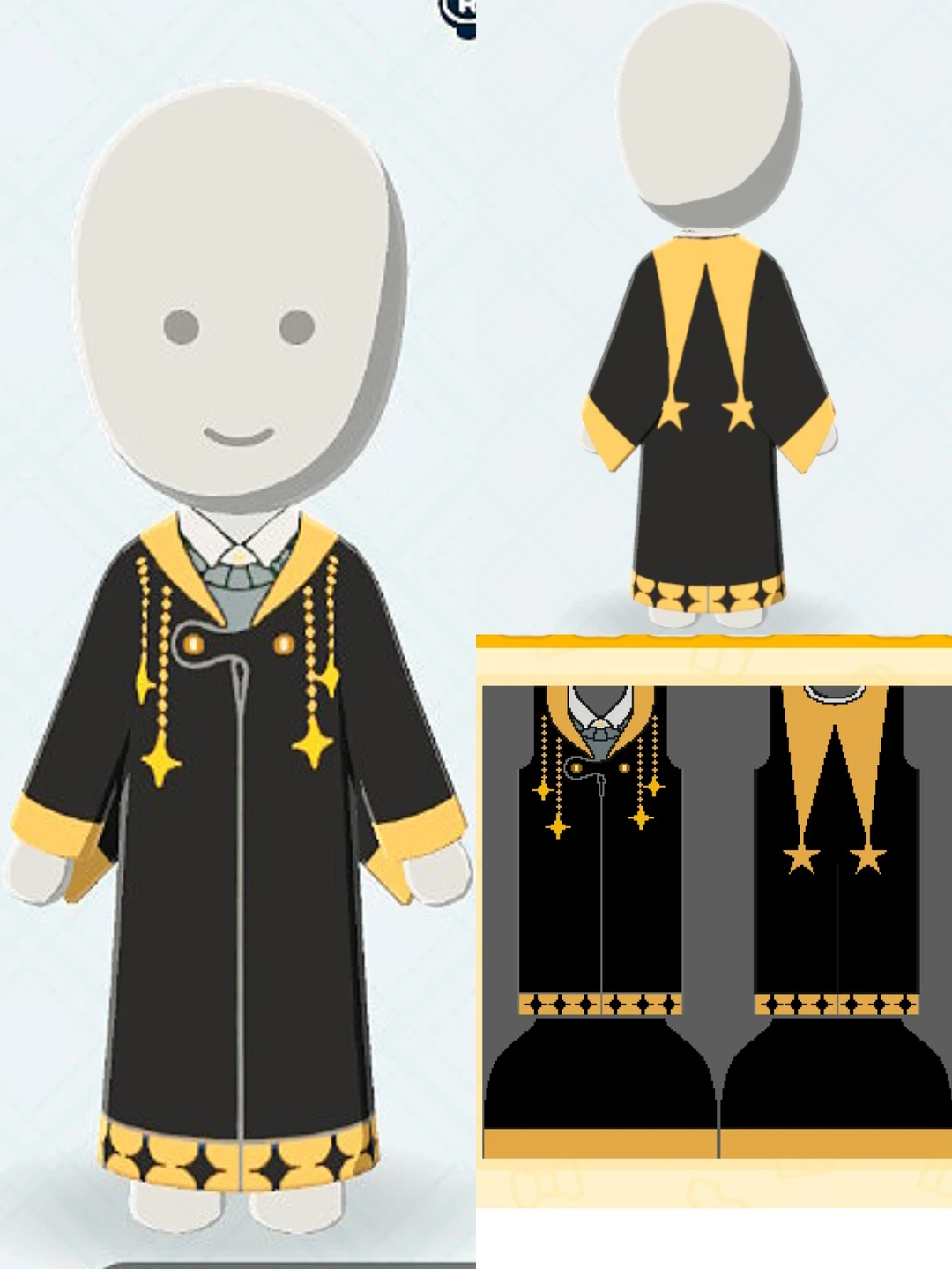 星星魔法袍⭐超简易人森图纸 会有人需要吗 — 人森 DIY 图纸（第 1 张）