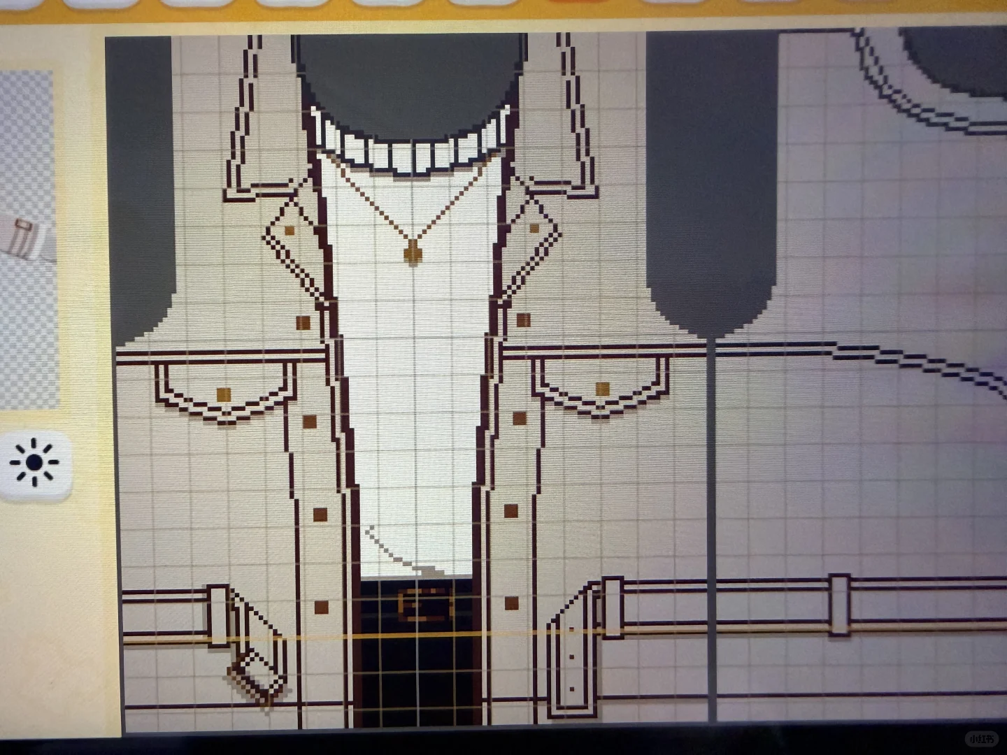 Trois tenues casual de Hiwa en motifs Tomodachi Life — Tomodachi Life motif DIY (image 4)