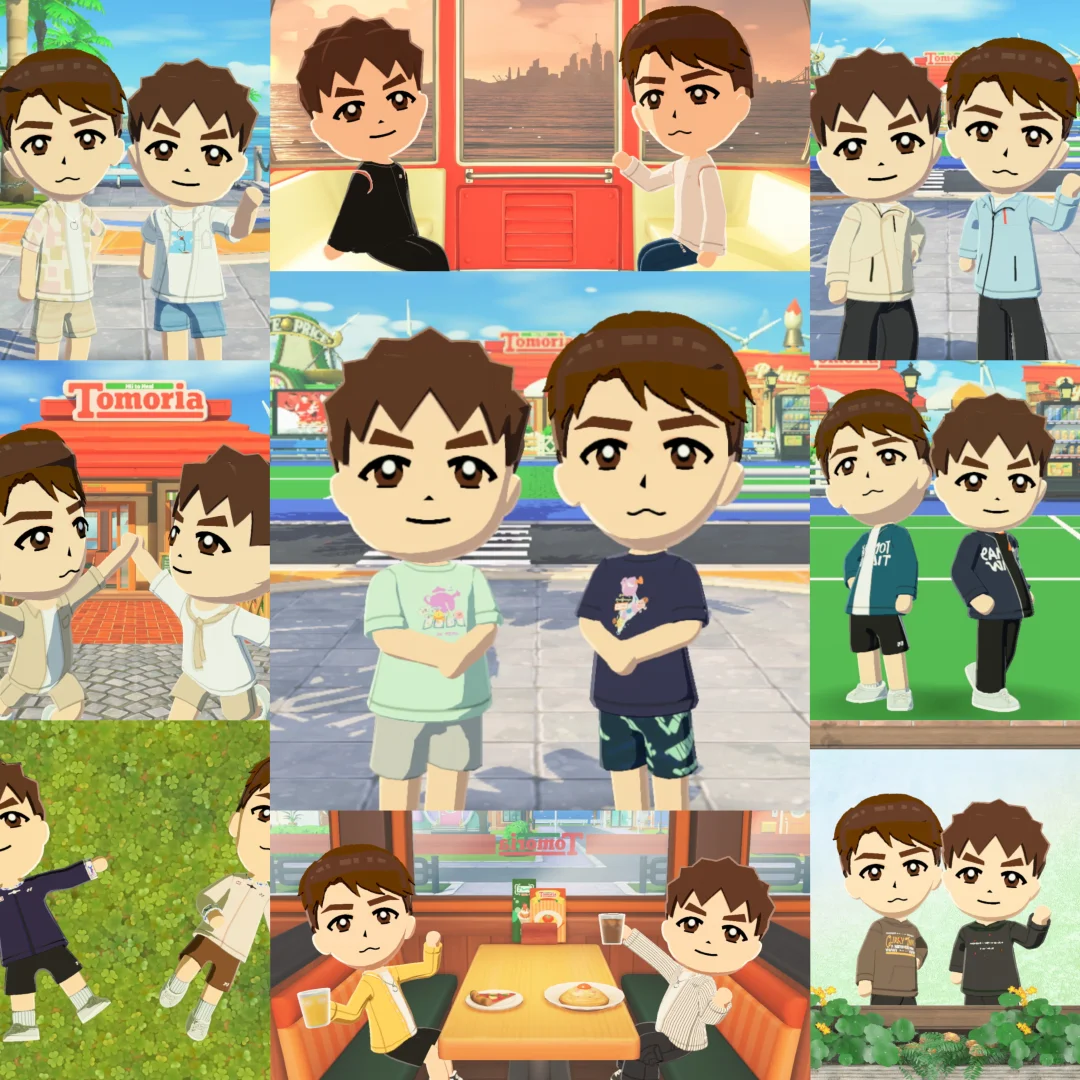 トモコレ用チャンカン日常服デザインシート — トモダチライフ DIY 図案（1枚目）