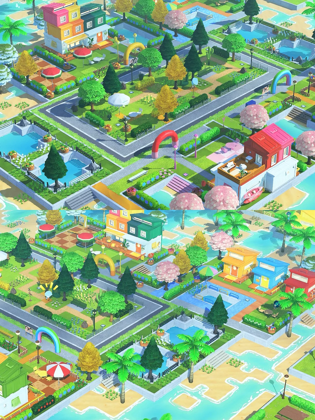 島作りチュートリアル2：ヴィラ住宅エリア — トモダチライフ DIY 図案（1枚目）