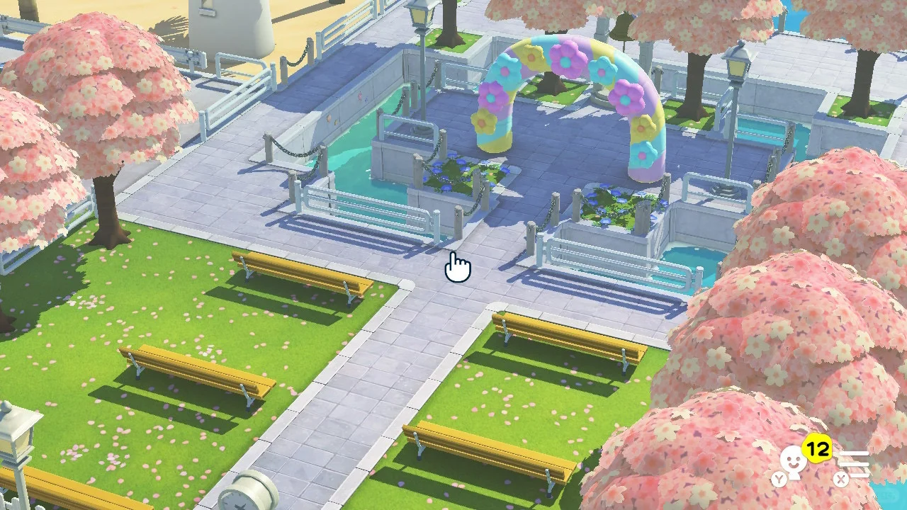 Île avec église de mariage et zone de plage — Tomodachi Life motif DIY (image 2)