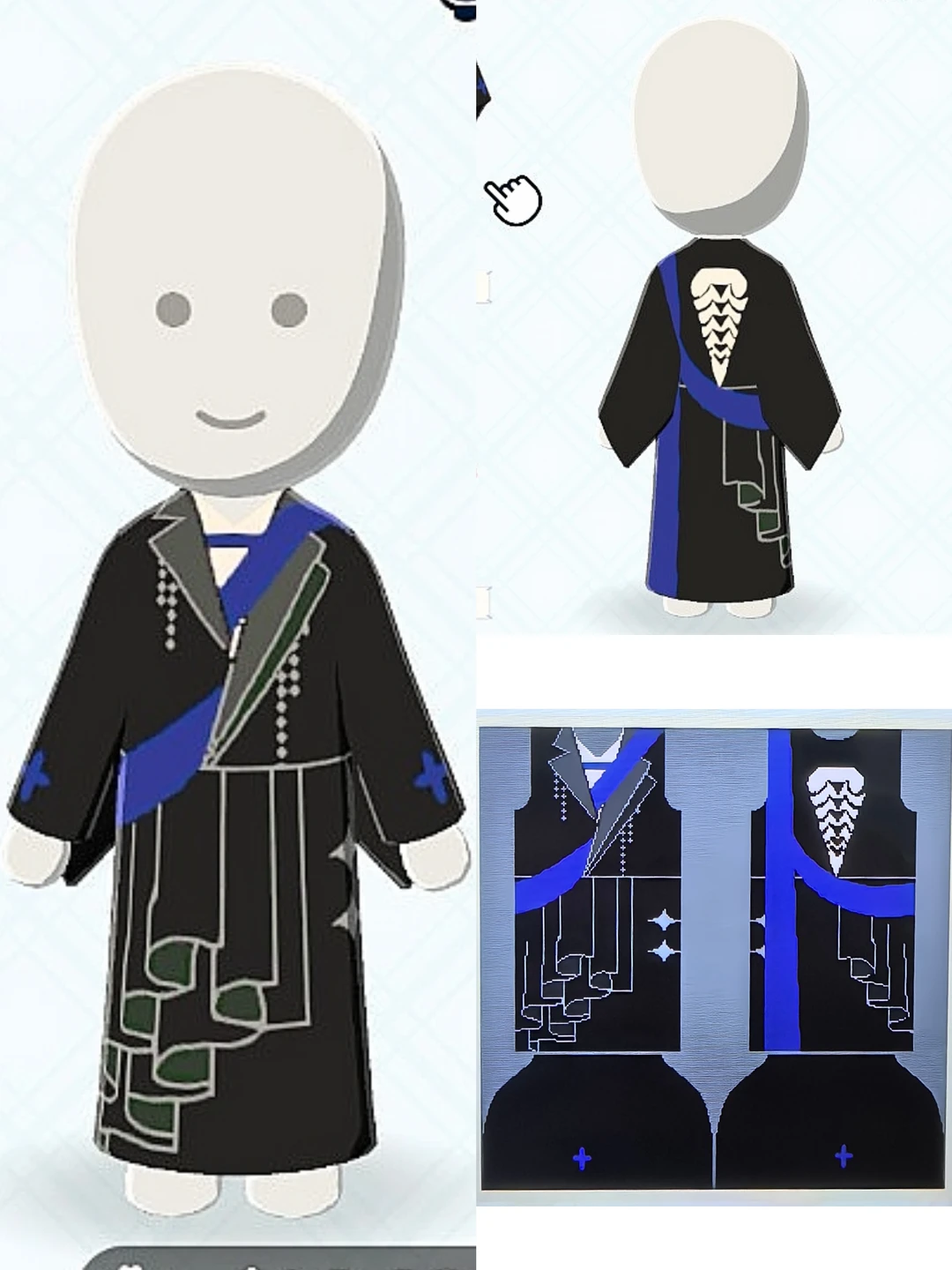 Backless Dragon Bone Count Outfit Pattern Sheet Share — Tomodachi Life DIY pattern (image 2)