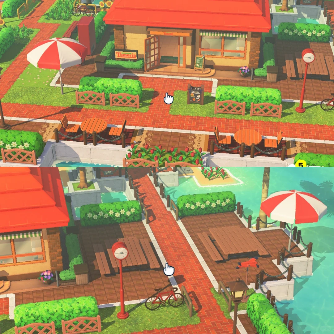 人森岛建 🌲 餐厅与超市的红色系布景分享~ — 人森 DIY 图纸（第 2 张）