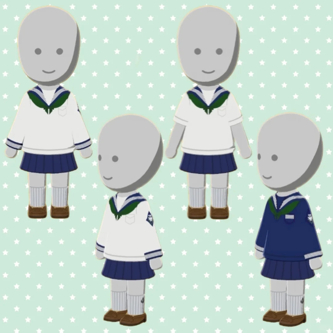 人，给心爱的mii一套萌萌臂章水手服吧🥺 — 人森 DIY 图纸
