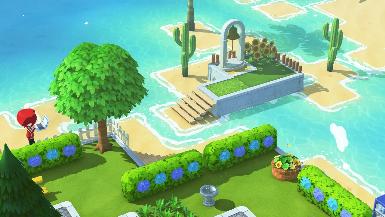 Une île construite avec de nombreuses références — Tomodachi Life motif DIY (image 5)