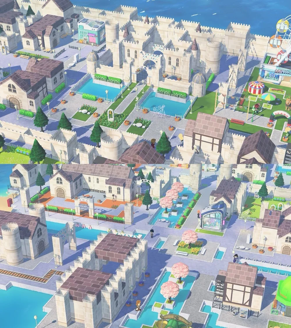 Conception d'île avec un château — Tomodachi Life motif DIY (image 2)