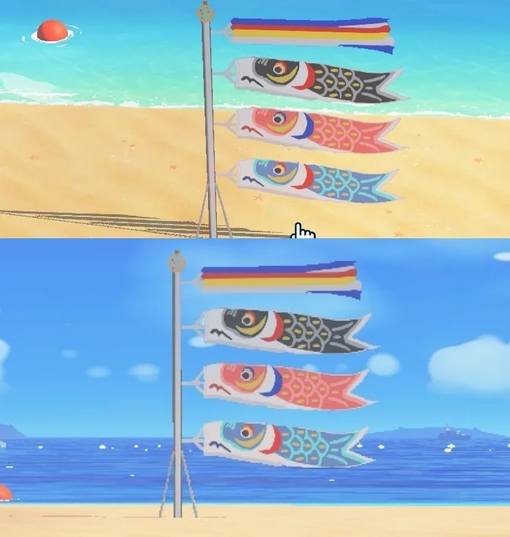 Koinobori Standing Board Pattern — Tomodachi Life DIY pattern (image 1)
