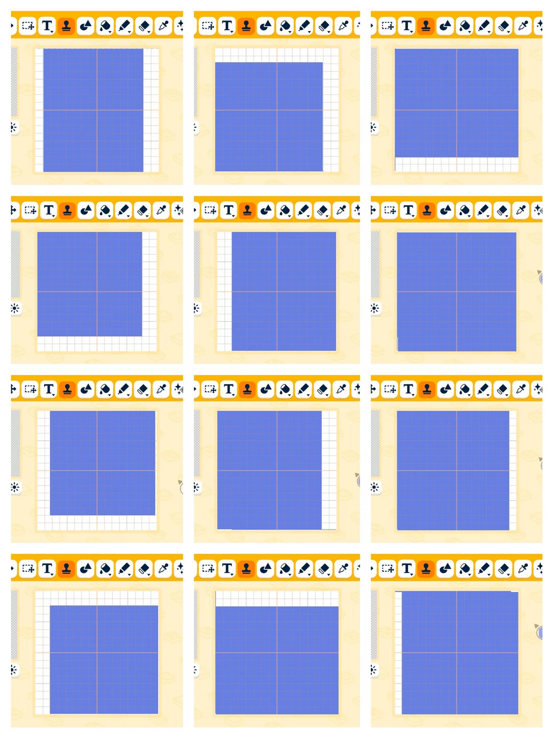 Motif terrain de tennis — Tomodachi Life motif DIY (image 3)