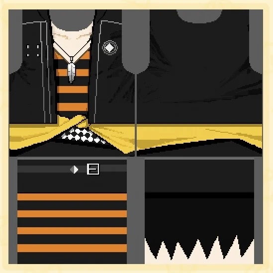 アムネシア 男主人公の服装デザインシート集 — トモダチライフ DIY 図案（2枚目）