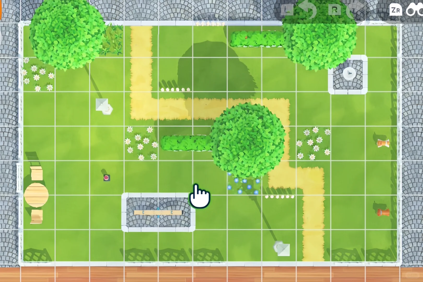 レストラン前の小公園エリア — トモダチライフ DIY 図案（5枚目）