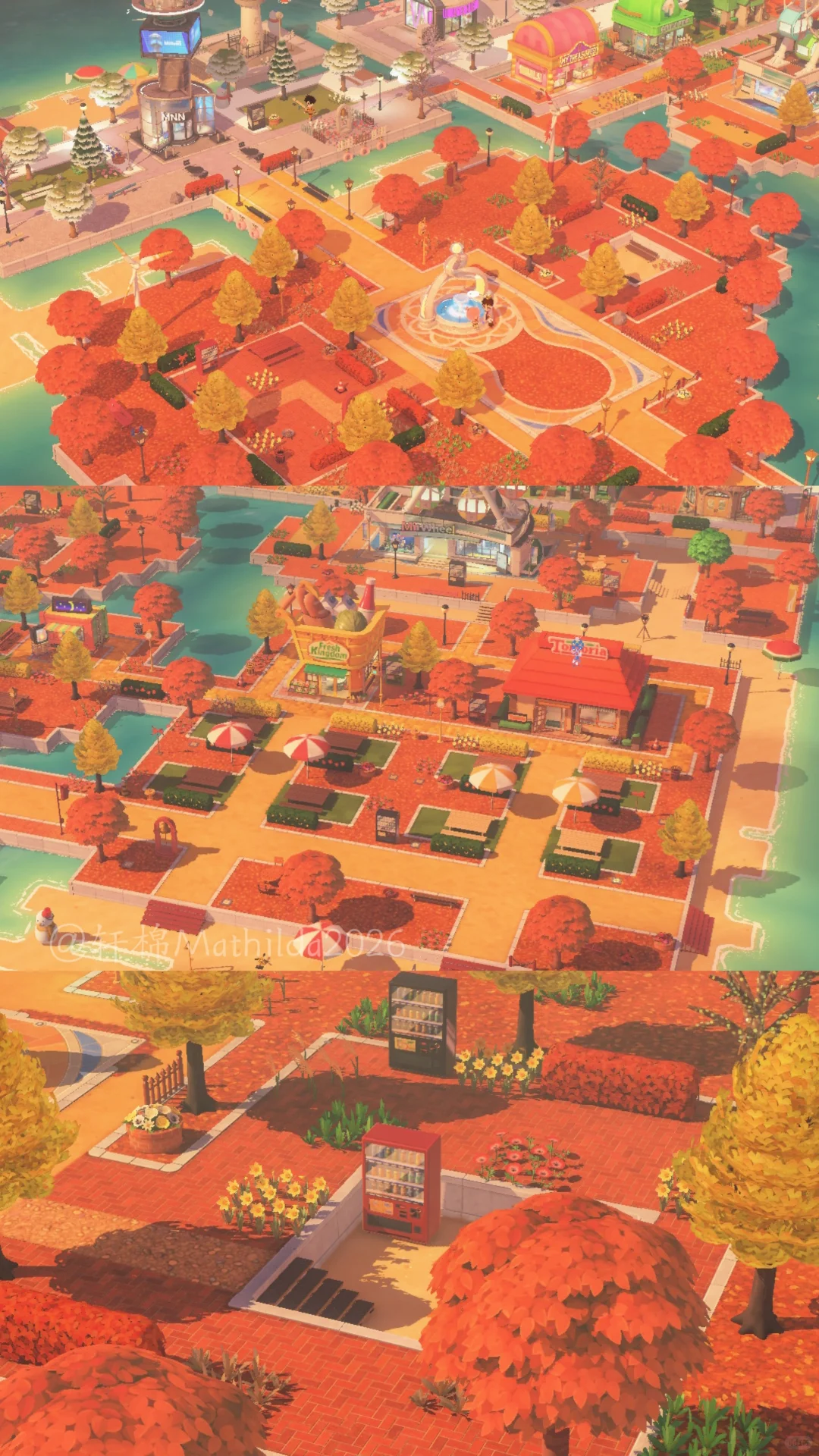 Construction complète d'île au style américain automne-hiver — Tomodachi Life motif DIY (image 4)