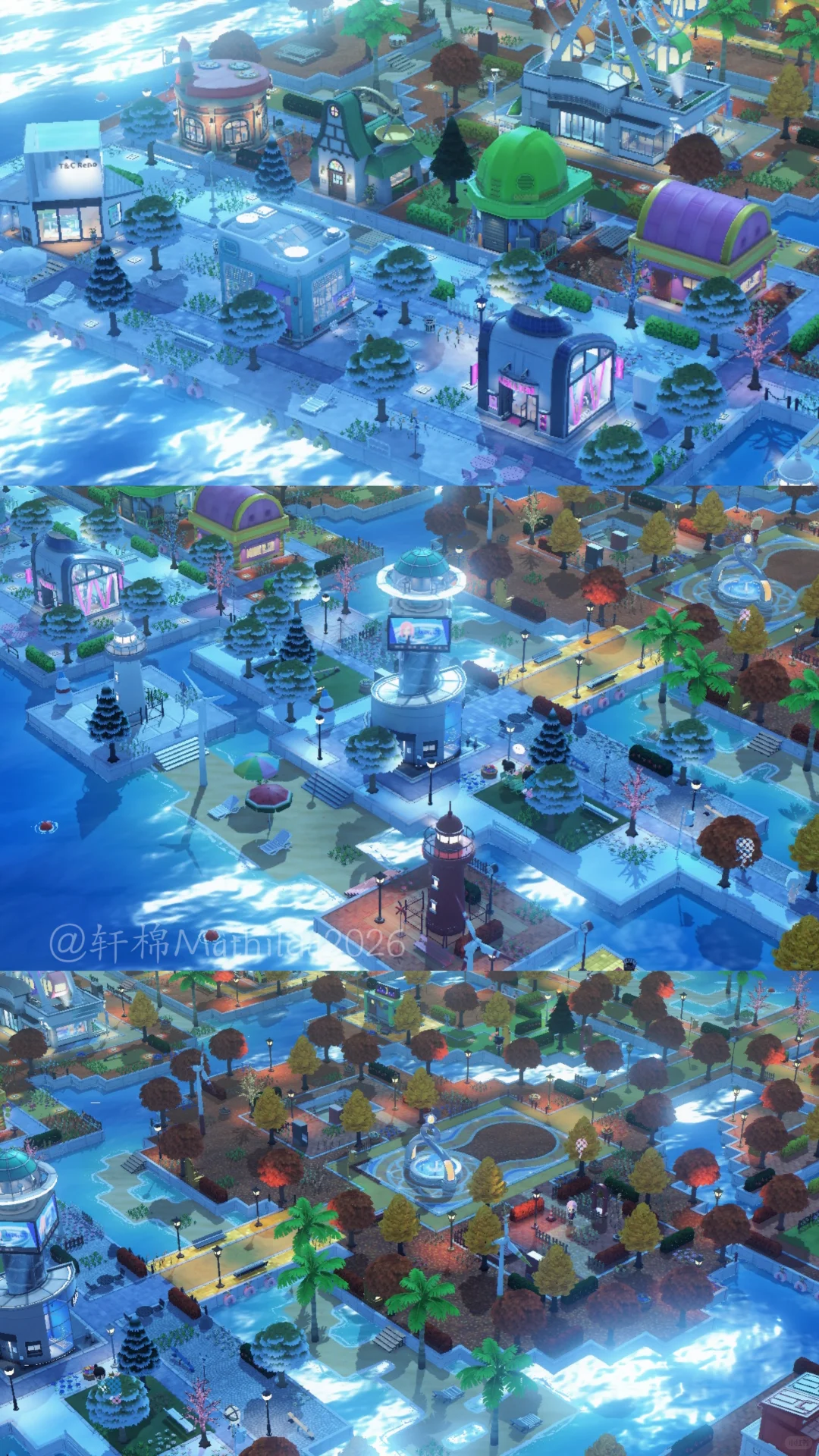 Construction complète d'île au style américain automne-hiver — Tomodachi Life motif DIY (image 7)