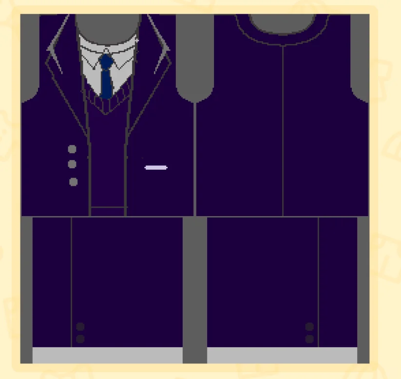 TXT Tomodachi Life School Uniform Pattern Sheet — Tomodachi Life DIY pattern (image 3)