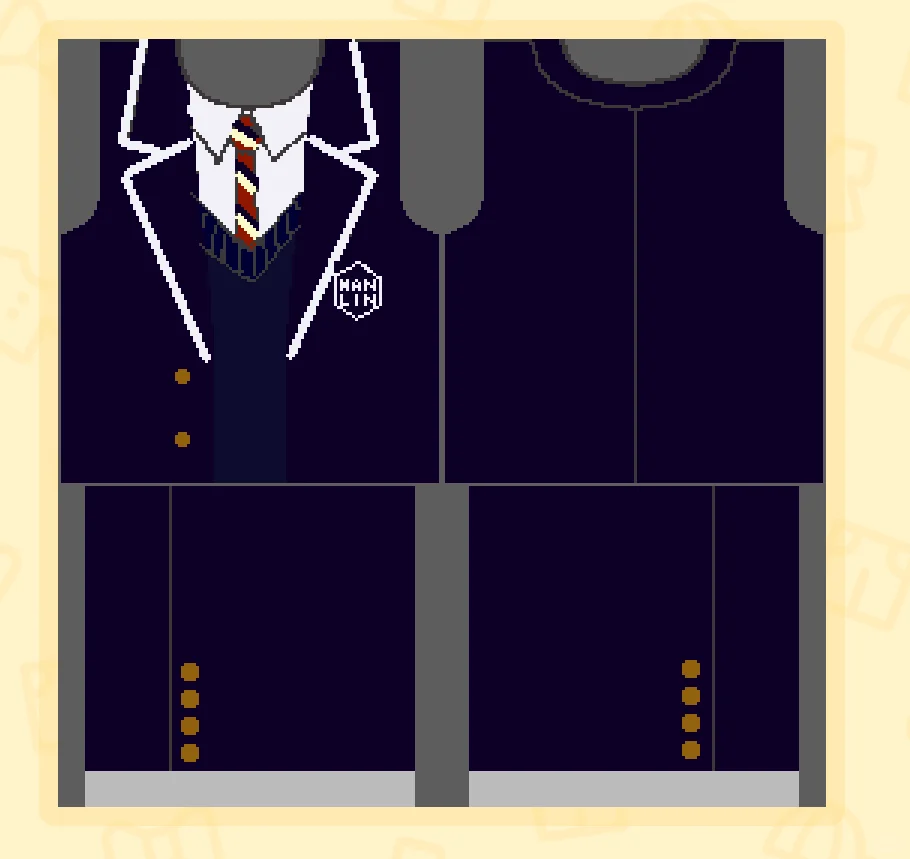 TXT Tomodachi Life School Uniform Pattern Sheet — Tomodachi Life DIY pattern (image 5)