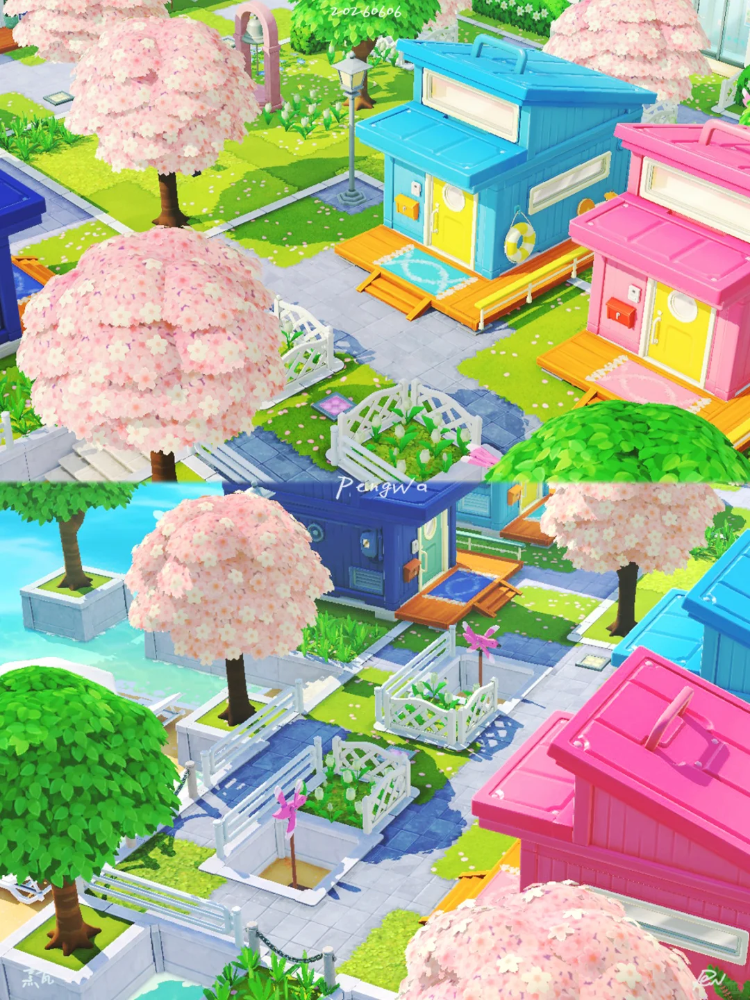 Sakura Ferris Wheel Community Layout — Tomodachi Life DIY pattern (image 3)