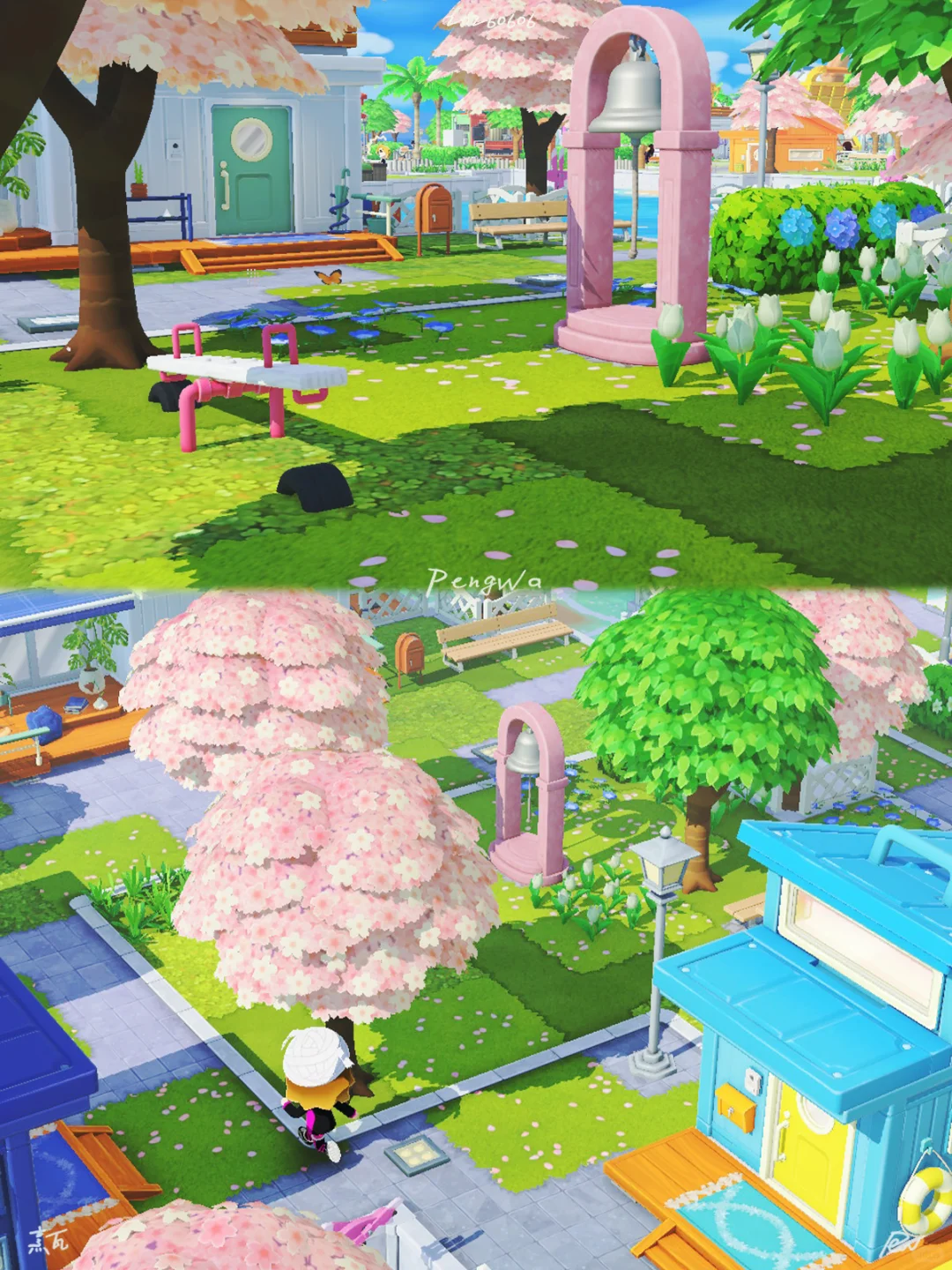 Sakura Ferris Wheel Community Layout — Tomodachi Life DIY pattern (image 6)
