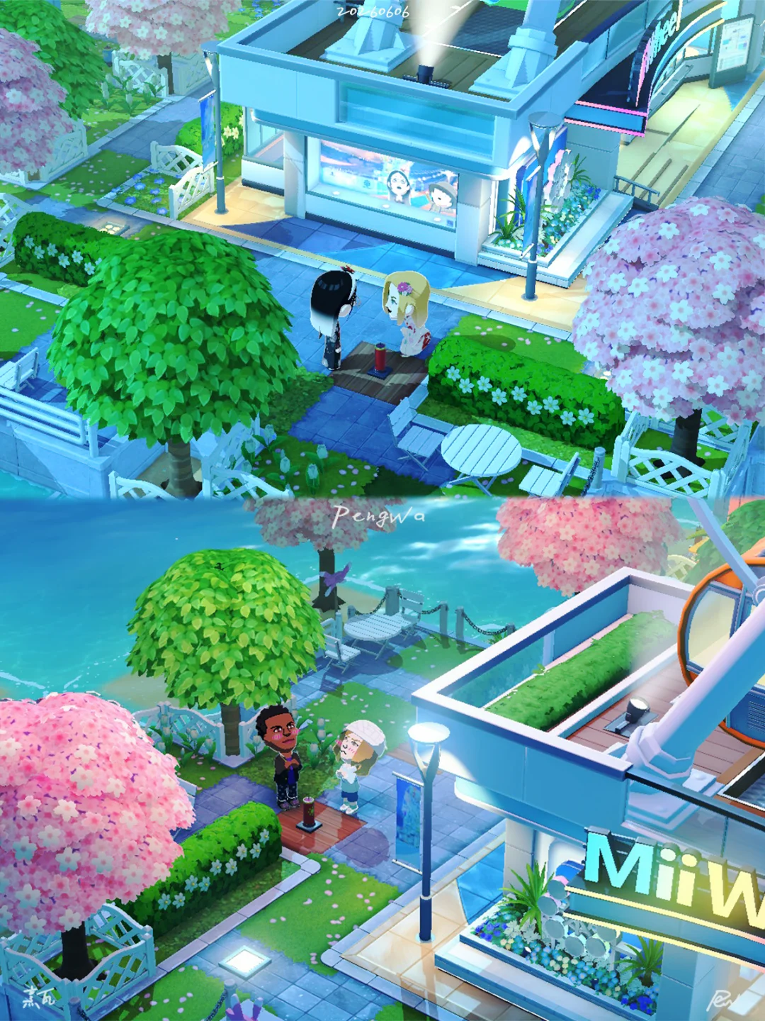 Sakura Ferris Wheel Community Layout — Tomodachi Life DIY pattern (image 10)
