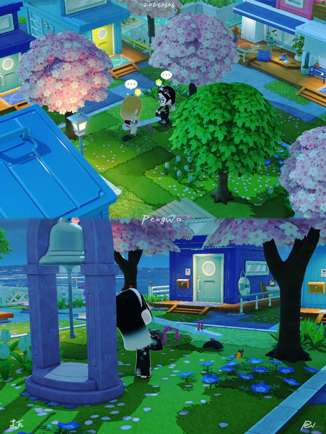 Sakura Ferris Wheel Community Layout — Tomodachi Life DIY pattern (image 12)