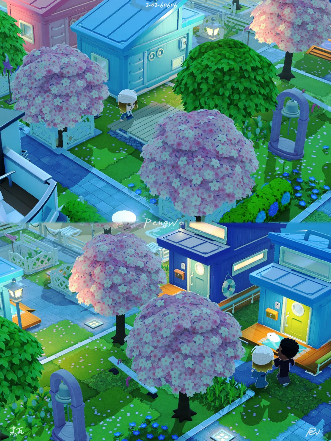 Sakura Ferris Wheel Community Layout — Tomodachi Life DIY pattern (image 13)